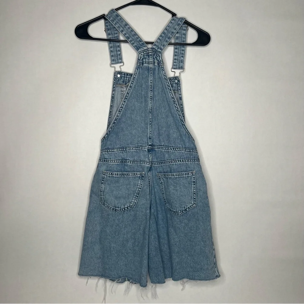 &DENIM BRAND Girls‎ Juniors Size 16 Denim Jeans Short Overalls Bibs Shortalls